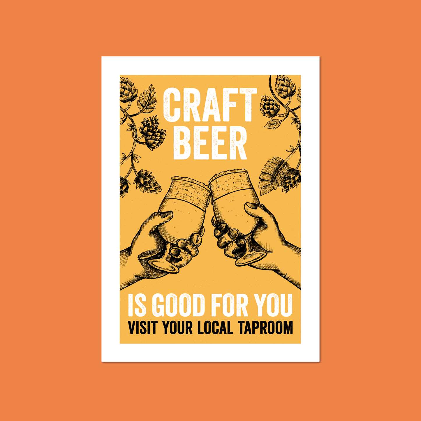 Craft Beer Is Good For You A4 Print
