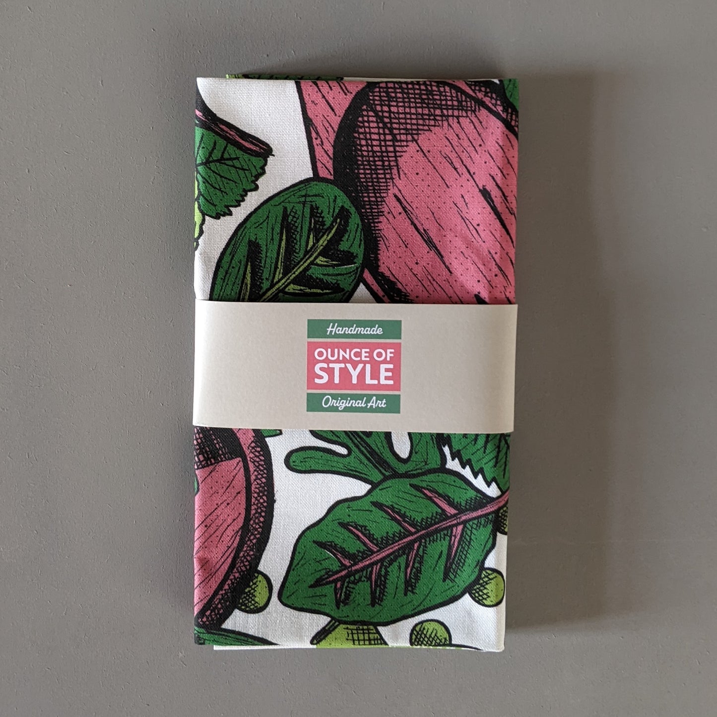 Eat Your Greens Tea Towel