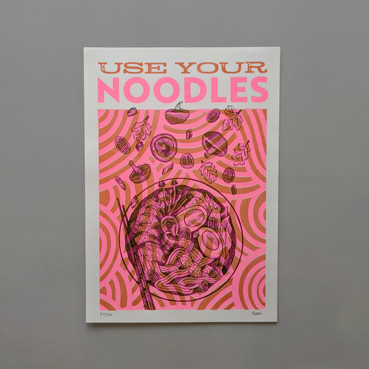 Use Your Noodles Risograph